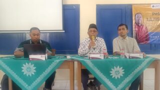Agus Mulyono memberikan sambutan selaku PCM Kasihan dalam Pelatihan Web Site Lazismu