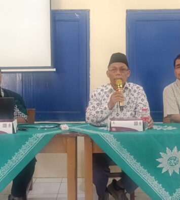 Agus Mulyono memberikan sambutan selaku PCM Kasihan dalam Pelatihan Web Site Lazismu